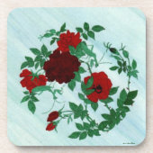 Dessous-de-verre Tapis de liège Mantisque & Roses rouges (Devant)