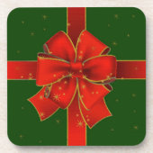 Dessous-de-verre Tapis de Noël à ruban scintillant (Devant)