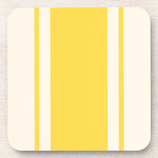 Dessous-de-verre Tapis de protection rayé côtier - Jaune et crème