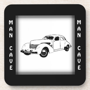 Dessous-de-verre Tapis de souris Antique Car Man Cave