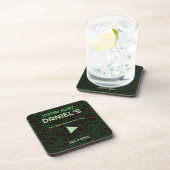 Dessous-de-verre Tapis de verre de fête de code technologique (Côté Droit)