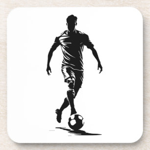 Dessous-de-verre Tapis de verre en forme de joueur de football mini