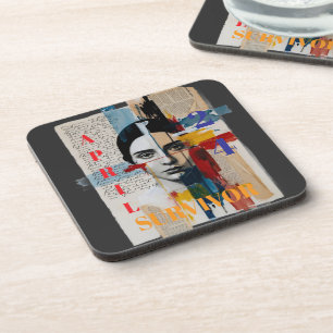 Dessous-de-verre Tapis de verre pour boisson Survivor 24 avril