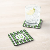 Dessous-de-verre Tapis rétro Argyle carré (Côté Droit)