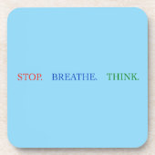 Dessous-de-verre Tapis roulant StopBreatheThink (Devant)