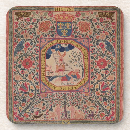 Dessous-de-verre Tapis tricoté à la main dépeignant le rêve de (Devant)