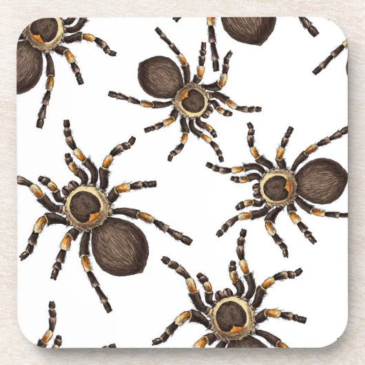 Dessous-de-verre Tarantula sur blanc (Devant)