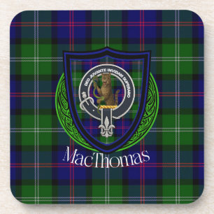 Dessous-de-verre Tartan et blason du clan écossais MacThomas