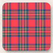 Dessous-de-verre Tartan Plaid Red Classic Festive Noël (Devant)