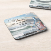 Dessous-de-verre Tasse de plage et de vin Fine Art (Côté gauche)