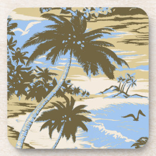 Dessous-de-verre Tasses Napili Bay Hawaïen avec dos liège
