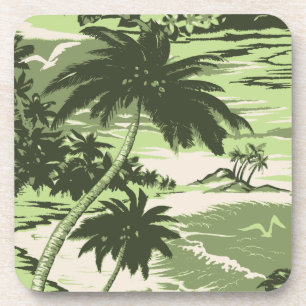Dessous-de-verre Tasses Napili Bay Hawaïen avec dos liège