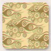 Dessous-de-verre Tattoo flammes & cercles motif + votre backgr. (Devant)