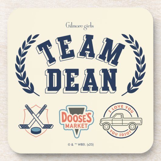Dessous-de-verre Team Dean Gilmore Girls Design (Devant)