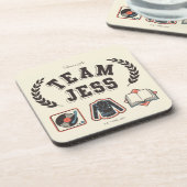 Dessous-de-verre Team Jess Gilmore Girls Design (Côté gauche)