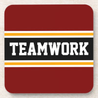 TEAMWORK Fun Retro Red Black les années 70 Racing
