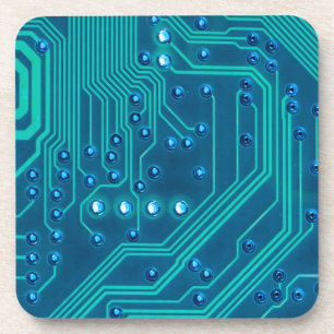 Dessous-de-verre Technologie Geek de carte de circuits