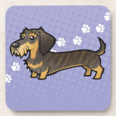 Dessous-de-verre Teckel de bande dessinée (wirehair) (Devant)