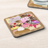 Dessous de verre tellement doux de desserts (Côté gauche)