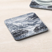 Dessous-de-verre Tempête sur la côte galloise (Côté gauche)