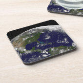 Dessous-de-verre Tempêtes Tropicales Sur La Planète Terre. (Côté gauche)