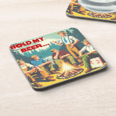 Dessous-de-verre Tenez Mon Camping De Bières (Côté gauche)