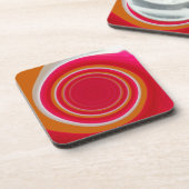 Dessous-de-verre Tenné rouge et blanc (Côté gauche)