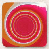 Dessous-de-verre Tenné rouge et blanc (Devant)