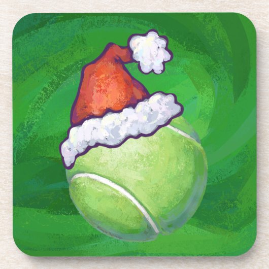 Dessous-de-verre Tennis Ball Christmas Green (Devant)