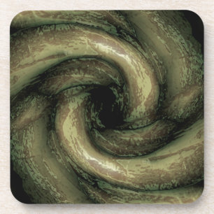 Dessous-de-verre tentacules de monstre vert
