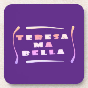Dessous-de-verre Teresa Bella fait pour ses couleurs mixtes Carte P