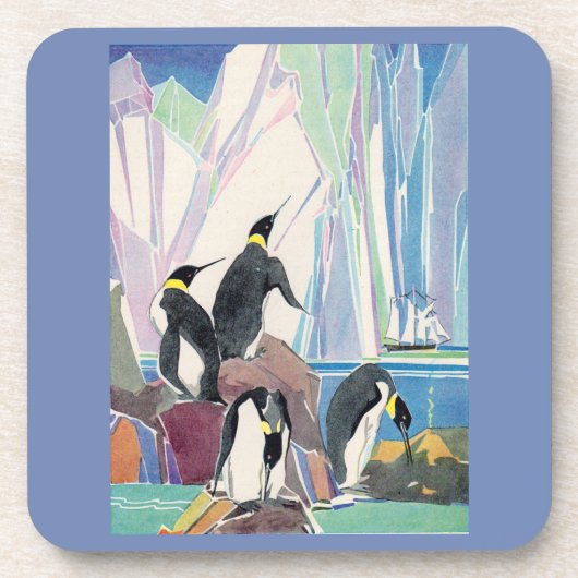 Dessous-de-verre terrain de pingouin (Devant)