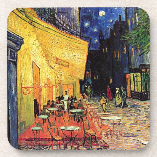 Dessous-de-verre Terrasse de café de Van Gogh la nuit (Devant)