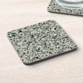 Dessous-de-verre Terrazzo Vert Moderne (Côté gauche)
