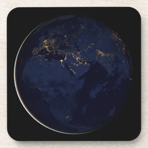 Dessous-de-verre Terre Pleine Avec Lumières De Ville