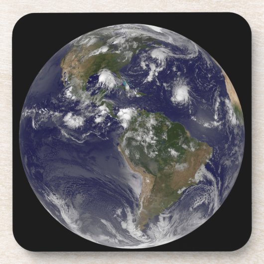 Dessous-de-verre Terre Pleine Montrant Les Tempêtes Tropicales Dans (Devant)