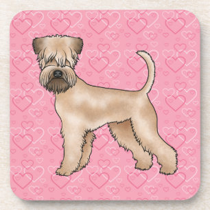 Dessous-de-verre Tervueren à poil doux Motif Cœur Amour de Chien