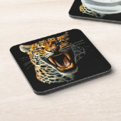 Dessous-de-verre Tête d'attaque du léopard (Côté gauche)