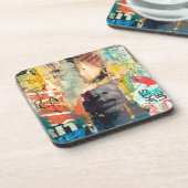 Dessous-de-verre Tête de collage (Côté gauche)