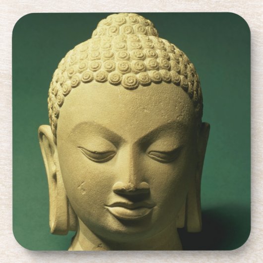 Dessous-de-verre Tête du Bouddha, Sarnath (grès) (Devant)