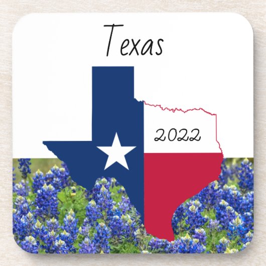 Dessous-de-verre Texas Bluebonnet hard plastic (Devant)