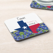 Dessous-de-verre Texas Bluebonnet hard plastic (Côté gauche)