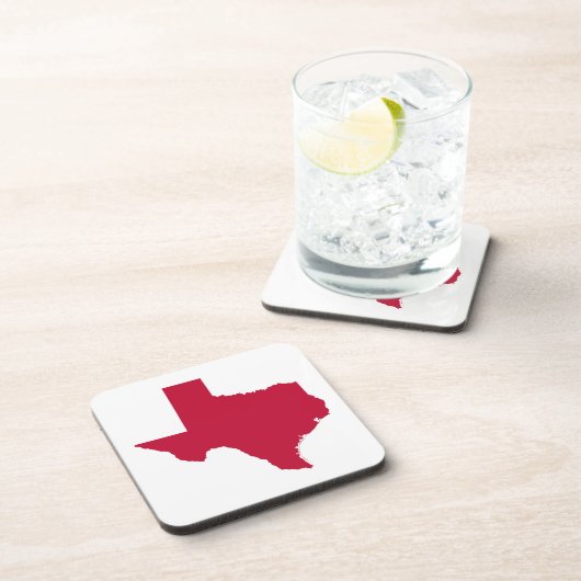 Dessous-de-verre Texas en rouge (Côté Droit)