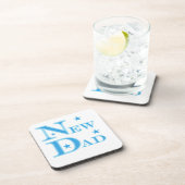 Dessous-de-verre Texte Bleu Nouveau Cadeaux Papa (Côté Droit)