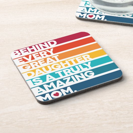 Dessous-de-verre Texte d'expression de conception mignonne pour la  (Côté gauche)