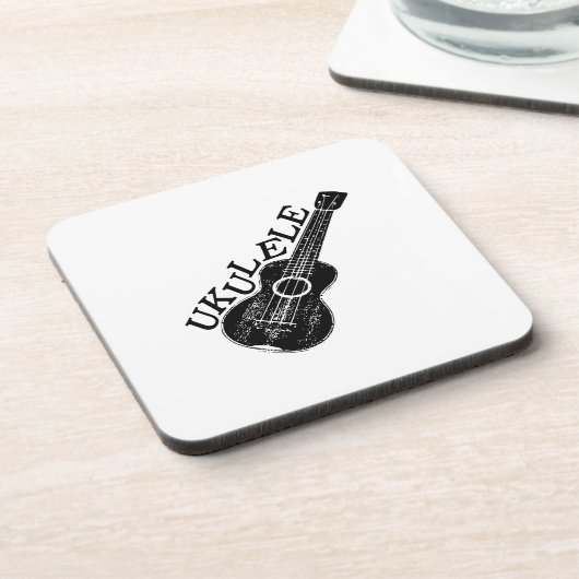 Dessous-de-verre Texte Et Image Ukulele (Côté gauche)