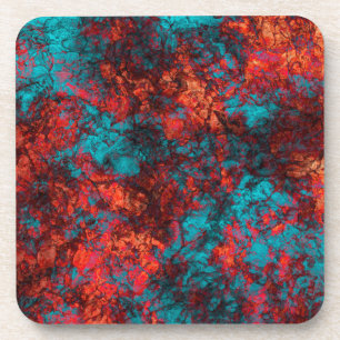 Dessous-de-verre texture bleu foncé texturé en marbre de daim