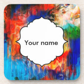 Dessous-de-verre Texture colorée (Devant)