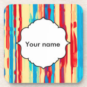 Dessous-de-verre Texture d'aquarelles (Devant)