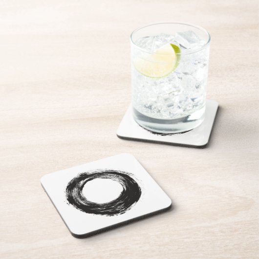 Dessous-de-verre Texture de cercle de course de brosse (Côté Droit)